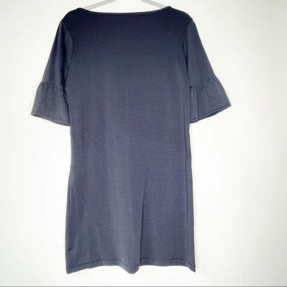 Southern Tides Striped Spandex Stretch Knit Ruffled Short Sleeve Dress  XS #KK - Picture 2 of 9